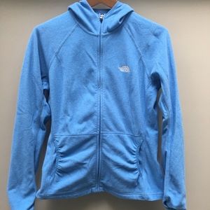 The North Face Light Blue Full Zip Hoodie